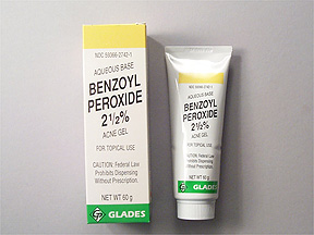 benzoyl peroxide topical (generic) 2.5%