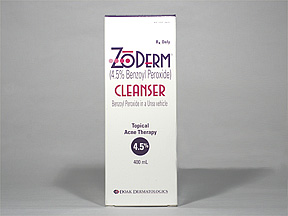 ZoDerm (benzoyl peroxide topical) 4.5%-10% cleansing
