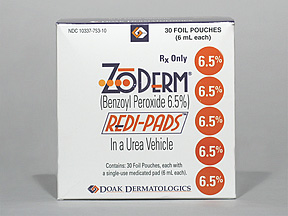 ZoDerm (benzoyl peroxide topical) 6.5%-10%