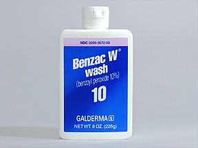Benzac W (benzoyl peroxide topical) 10%