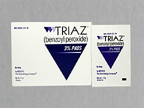 Triaz (benzoyl peroxide topical) 3%