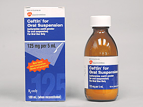 Ceftin (cefuroxime axetil) 125 mg/5 ml