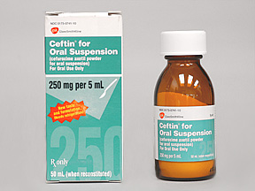 Ceftin (cefuroxime axetil) 250 mg/5 ml